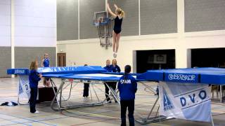 Michelle de Vogel DVO clubkamp  2013 Trampoline Keuze oefening