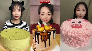 Asmr Chinese Dessert Show, Crepe Cake, Lava Cake || Eating Sounds