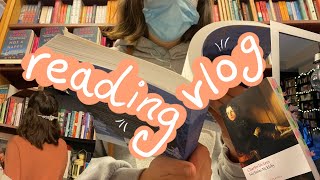 book unboxings, bookshop trip & halloween 🤎 a seasonal reading vlog