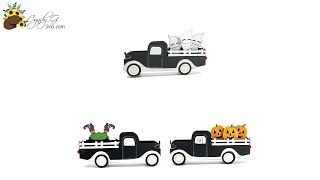 Halloween Truck Slim Line Box Card SVG Assembly Tutorial