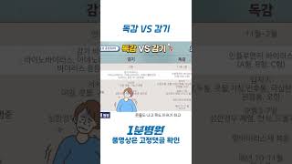 [1분병원 X 서울항외과, 내과 검진센터] 독감 VS 감기 #쇼츠 #shorts #감기