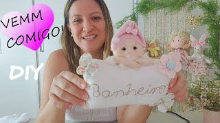 IDEIA PRA DECORAR E VENDER , ARTESANATO DE BONECA FEITO A MÃO COM PASSO A PASSO E FLORES FUXICO