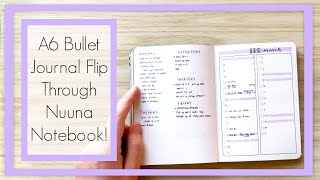 A6 bullet journal flip through - 2020 so far! A6 nuuna notebook!!