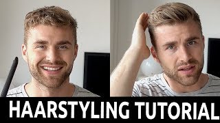 Haarstyling TUTORIAL für Männer bei kurzen Haaren ● HAIRSTYLE