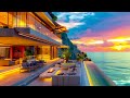 Seaside Smooth Jazz - Soft Jazz Music with Luxury Villa - Calm Jazz Music and Relaxing Seaside Tunes