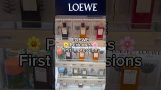 LOEWE Perfumes Quick Reviews #loewe #fyp #perfume #fragrance