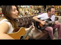 Jason Sinay & Sylvia Greenstein playing a 1957 Martin D-28 & 1936 Gibson L-00