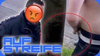 Halbnackter Wildpinkler regt Sindera auf! Hat er Drogen zu sich genommen? | Auf Streife | SAT.1