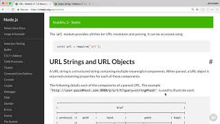 NodeJS: Parsing URLs and Query String