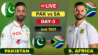 Pakistan vs South Africa Live - 2nd Test Day 3 | PAK vs SA Live | Scores \u0026 Commentary #cricketlive