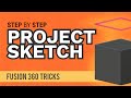 Fusion 360: How to Project (and Intersect) a Sketch in Fusion 360 | #fusionFridays