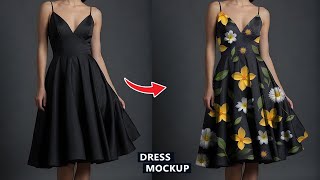 How to make Black Dress Mockup in Photoshop  Tutorial for Beginners