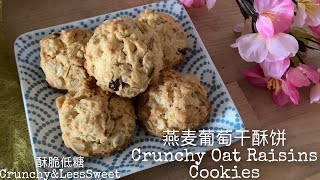 Low Sugar Recipe for Diabetes - Crunchy Oatmeal Raisin Cookies |❤️ 低糖燕麦葡萄干酥饼【Eng Sub】@随食慢活FoodiEat