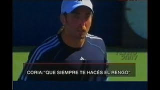 Nicolas Massu vs Guillermo Coria PELEA Us Open 2005 (como nunca se vio)