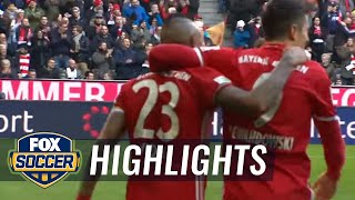 Robert Lewandowski scores twice for Bayern Munich | 2016-17 Bundesliga Highlights