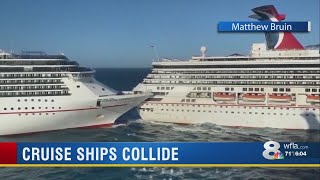 Carnival cruise ship collides with Tampa-based ship in Cozumel