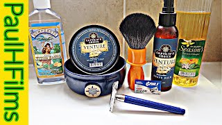 Baili Blue Diamond DE Razor | Captain's Choice *Venture* Shaving Soap