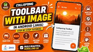 ANDROID - COLLAPSING TOOLBAR WITH IMAGEVIEW TUTORIAL IN JAVA