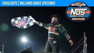 World of Outlaws NOS Energy Drink Sprint Cars | Williams Grove Speedway | July 27, 2024 | HIGHLIGHTS