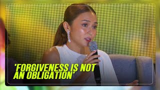 Kathryn Bernardo opens up about forgiveness, second chances