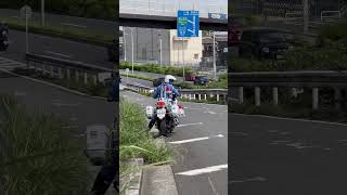 横浜　環状2号　上り　取り締まり　白バイ　交通機動隊　CB1300P