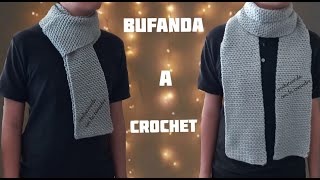 ⭐⭐⭐⭐⭐tutorial bufanda elegante para caballero a crochet fácil y rápido