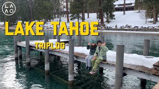 LA 미국커플 브이로그 | Lake Tahoe Triplog, 레이크 타호 여행브이로그, 레이크 타호에서 눈썰매 타기, 새해 해돋이, 미국 카지노 슬롯머신, 센과 치히로 실제장소