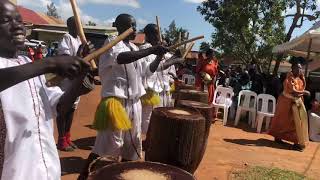 Baraka performers welcoming the queen of Buganda Maama Nabagereka