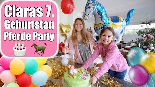 Claras Geburtstagsparty 🎂 Strahlende Augen & Geschenke auspacken | Pferde Torte machen | Mamiseelen