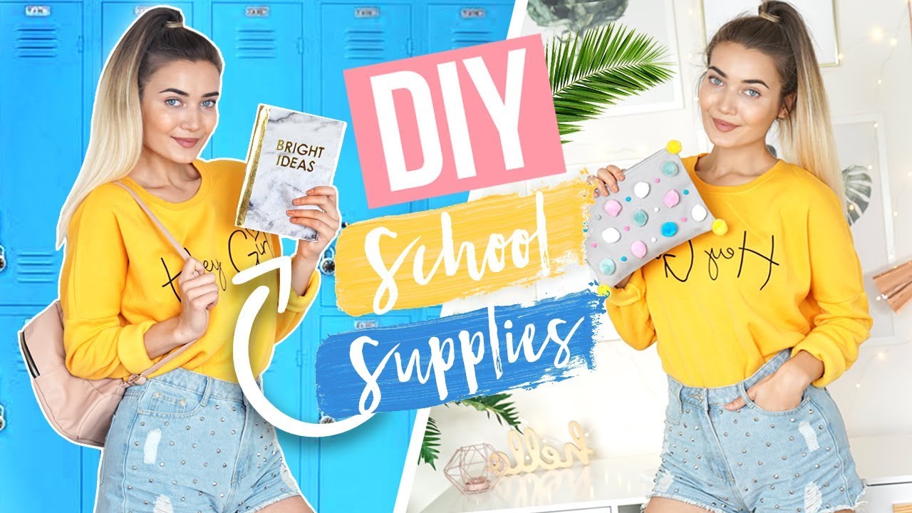 Diy Back To School Supplies Youtube