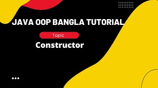Java oop bangla tutorial 4.2: Constructor matching super