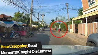 20 Heart Stopping \u0026 Scary Road Moments Caught On Camera