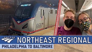 My First Time Riding Amtrak’s NORTHEAST REGIONAL | Philadelphia- Baltimore Trip Report