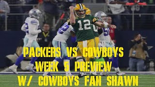 Packers vs Cowboys Week 5 Preview w/ Cowboys Fan Shawn (Sports Fury)
