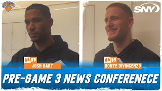 Josh Hart & Donte DiVincenzo on Joel Embiid's comments, Jalen Brunson's struggles, and Game 3 | SNY