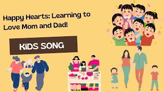 Happy Hearts: Learning to Love Mom and Dad! | Kids Song #kidssong #kidssongs #kids