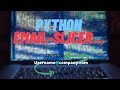 How to build email slicer using python?