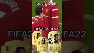 【Man United】FIFA23 vs FIFA22 OVR Compilation マンU、去年と今年どっちが強い？？