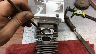 Part 2 - Porting and Polishing 2 Stroke Piston Ported Engines for High Performance and Efficiency