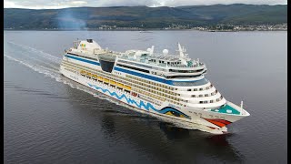 AIDAbella cruise ship inbound Clyde Greenock