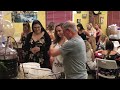 bride to be bottling a wine favor at her your own winery bridal shower sept 2019