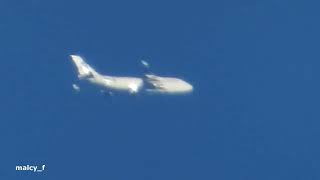 Zooming in on.... Challenge Airlines boeing 747 with Nikon p1000