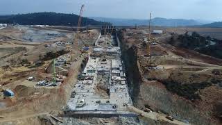 Oroville Spillway Flyover September 6, 2017 with Audio Description