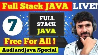 JAVA FULL STACK FREE FOR ALL | DAY 7 | Operators in JAVA | Real Time Examples | aadiandjava