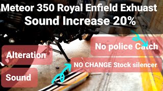 Meteor 350 Royal Enfield Exhaust Sound Silencer Increase With Stock SIlencer-Sound Similar BS3 - Ep1