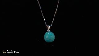 NECKLACE WITH NATURAL STONE TURQUOISE PENDANT