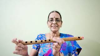 Basic Exercise 6 for absolute beginners Sankarabharanam .Free flute on line lessons. video 132.