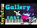 Gallery from Deltarune - Easy Mode [Piano Tutorial] (Synthesia)