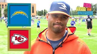 Russell Wilson plays 'You Have To Answer': Chargers or Chiefs? Mahomes or Jackson? 🤔 | NFL on ESPN