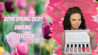 Zoya Spring 2021 Darling Nail Polish Collection - Live swatches \u0026 Comparisons